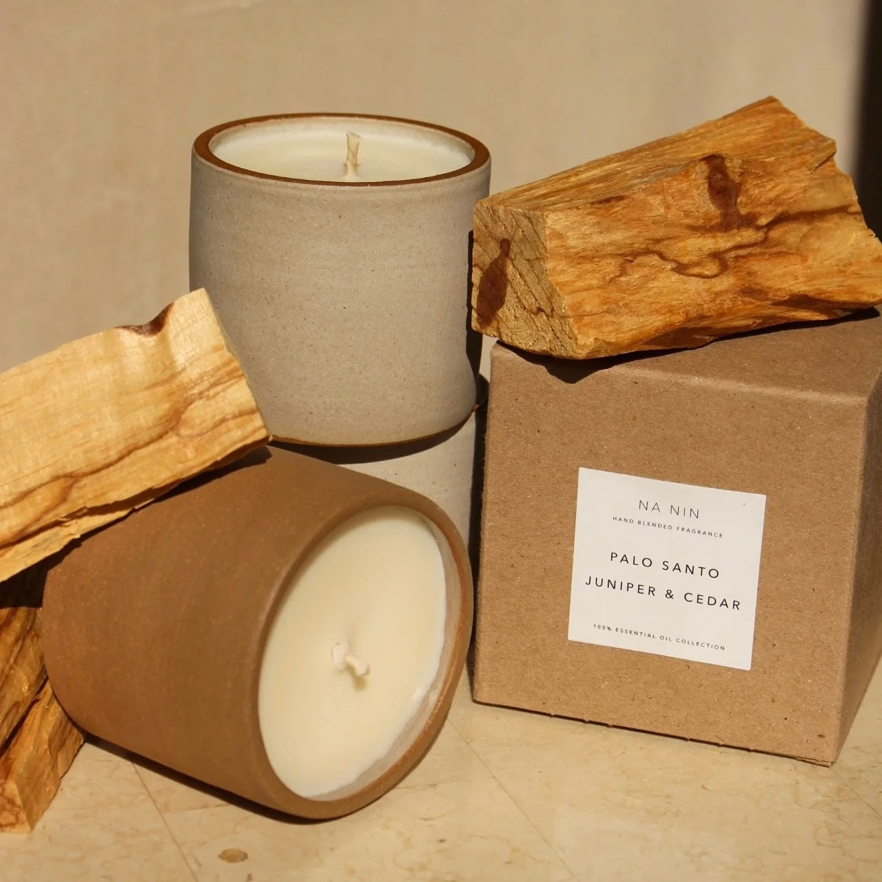 Palo Santo, Juniper, & Cedarwood Soy Candle