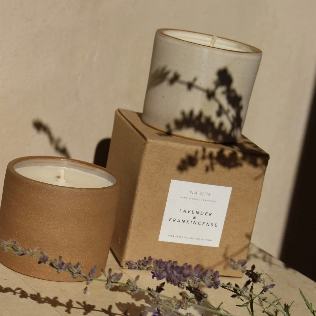 Lavender & Frankincense Essential Oil Soy Candle