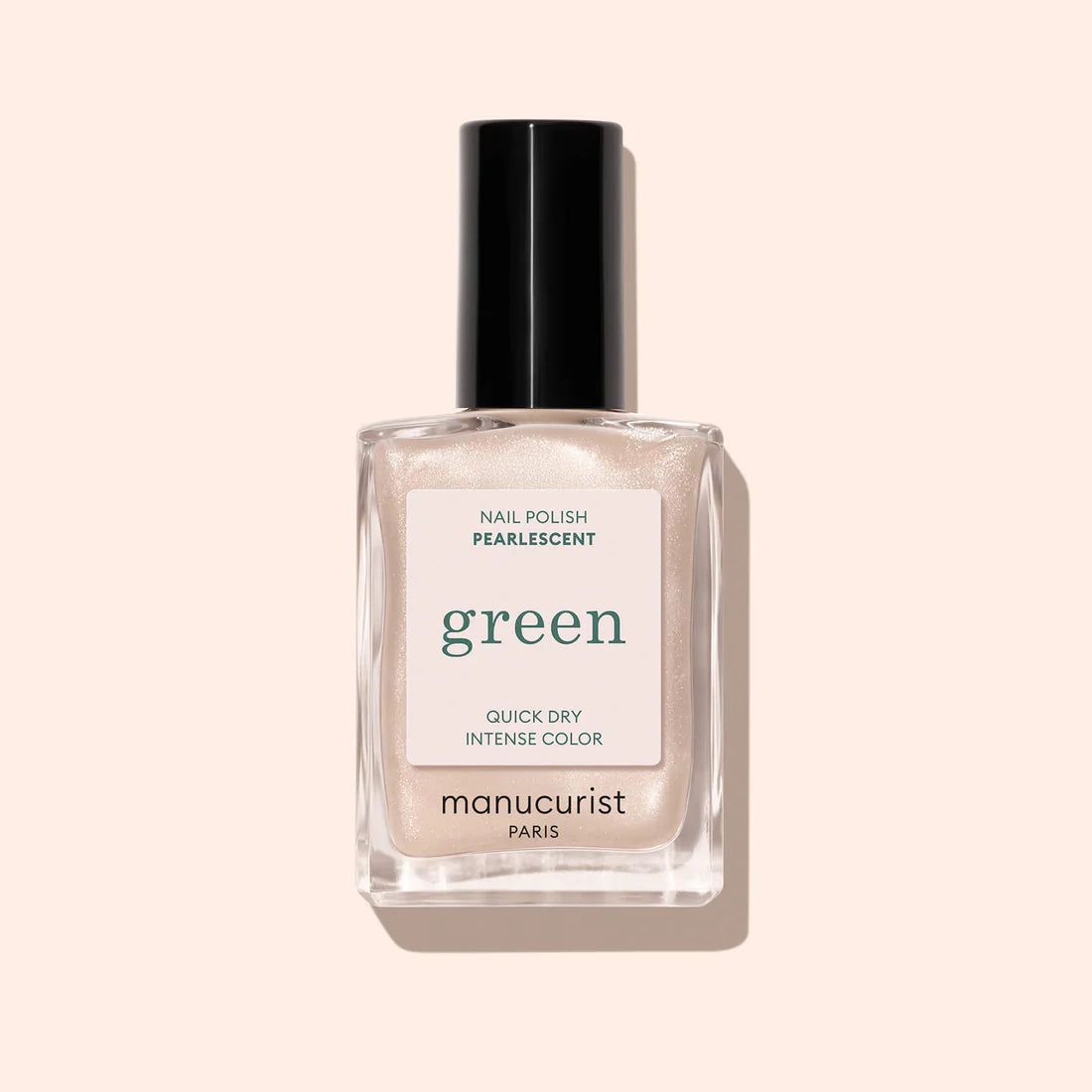 Green Natural Nail Polish in Pearlescent