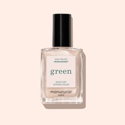 Green Natural Nail Polish in Pearlescent