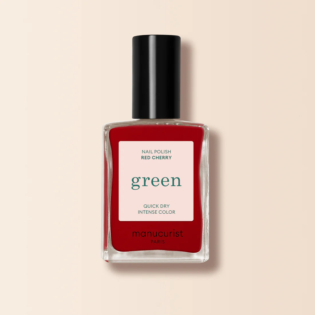 Green Natural Nail Polish in Red Cherry