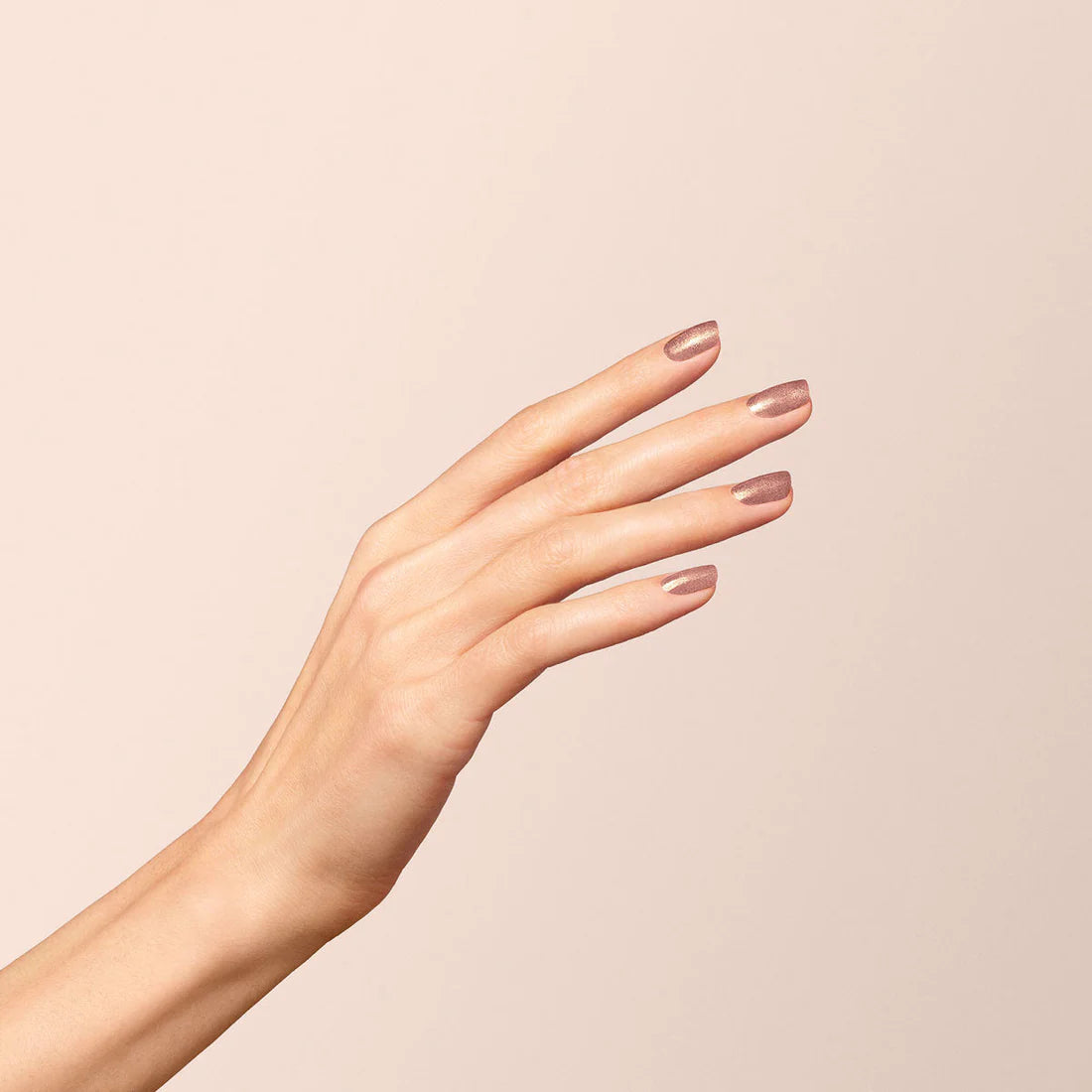 Green Natural Nail Polish in Cosmic Rose
