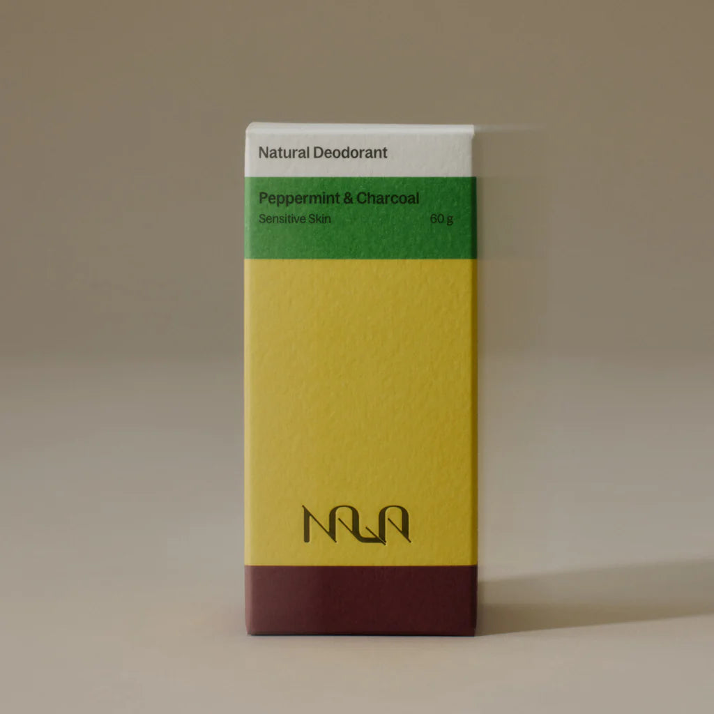 Peppermint & Activated Charcoal Natural Deodorant - Sensitive Skin
