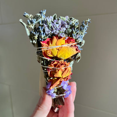 Floral Sage Smudge Bundles