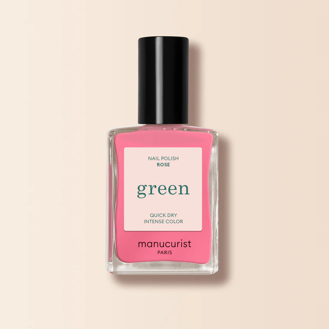 Green Natural Nail Polish in Rose