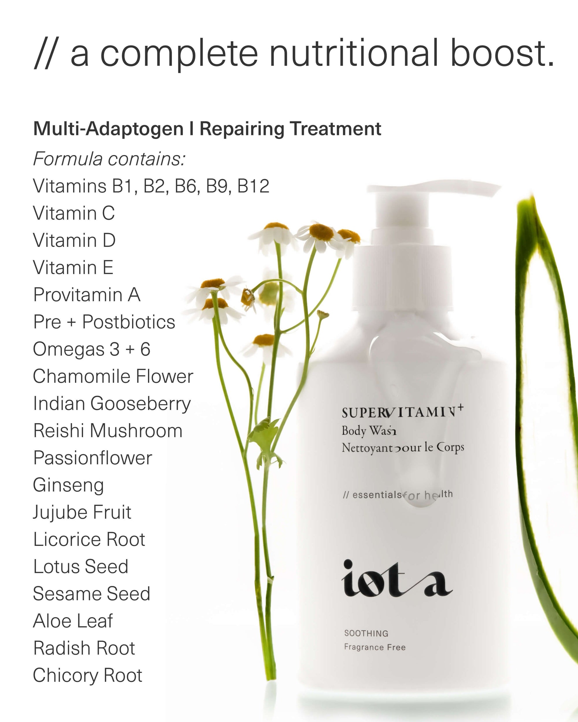 Supervitamin Body Wash+ Soothing