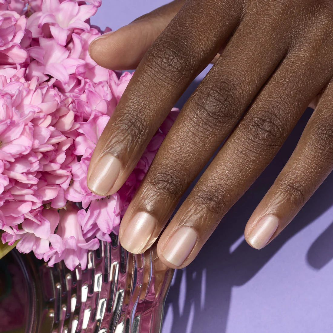Green Natural Nail Polish in Pearlescent