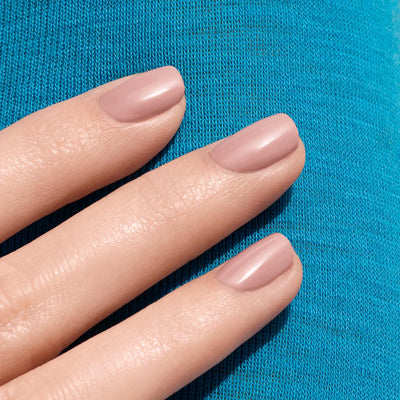 Green Natural Nail Polish in Shell Beige