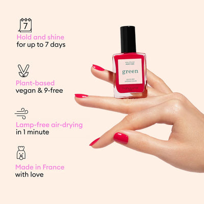 Green Natural Nail Polish in Carnation