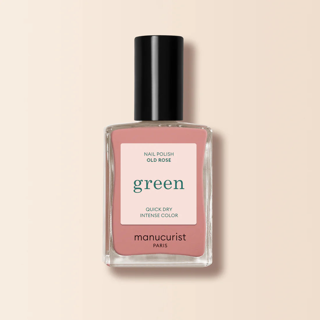 Green Natural Nail Polish in Old Rose