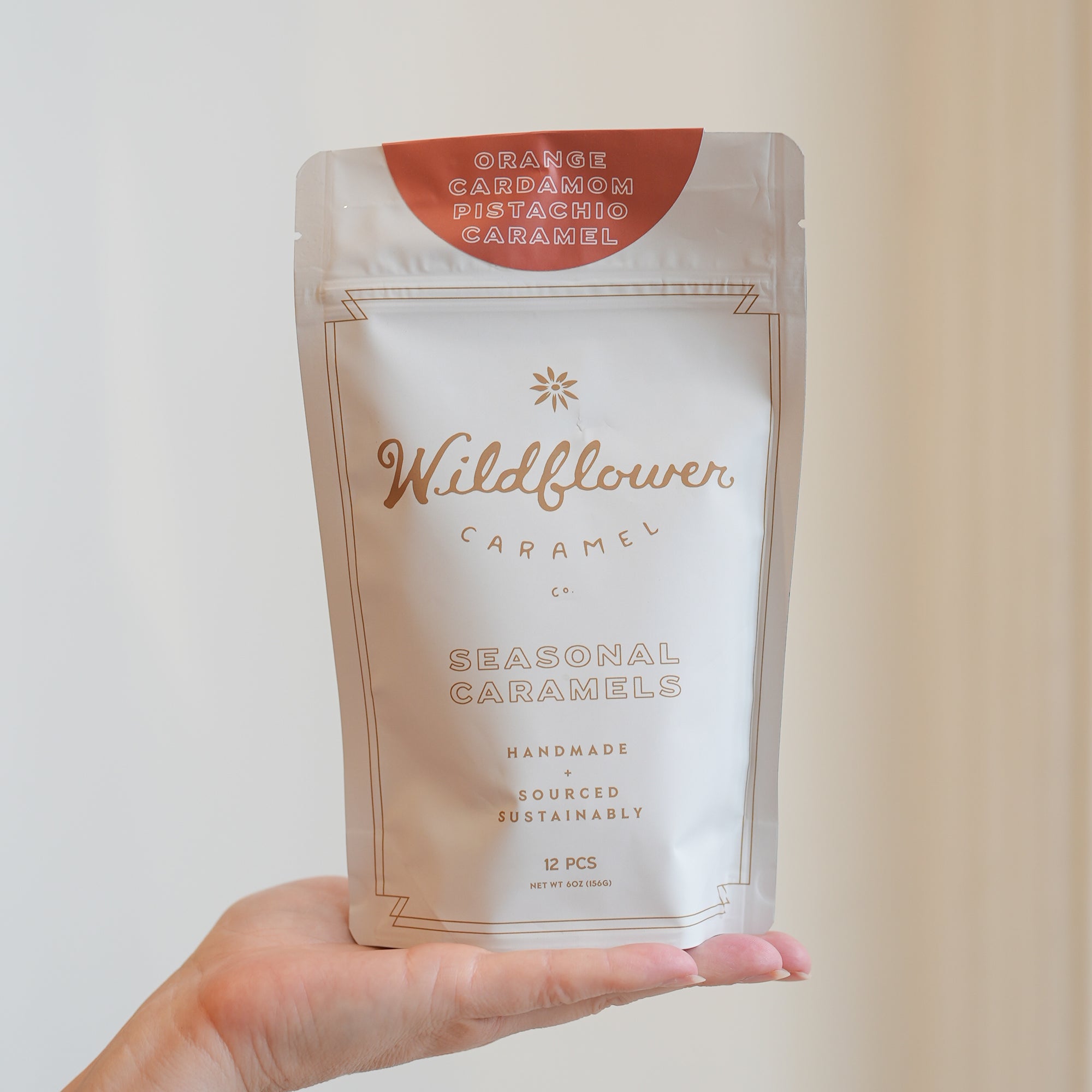 Orange Cardamom Pistachio Caramels