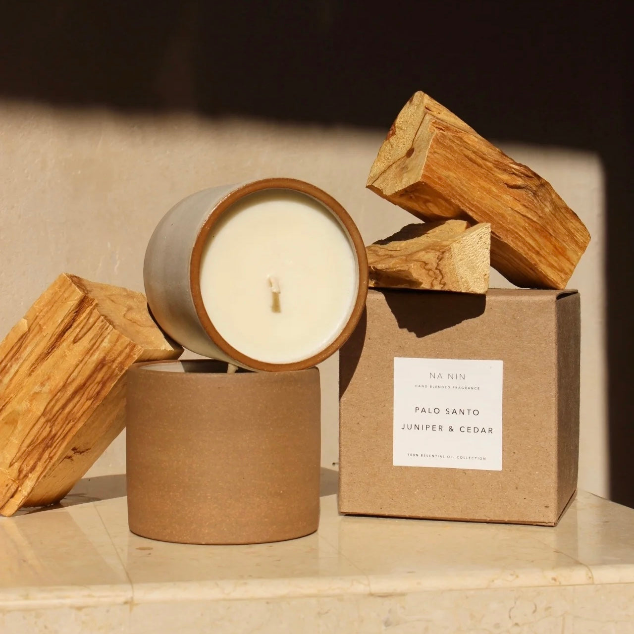 Palo Santo, Juniper, & Cedarwood Soy Candle