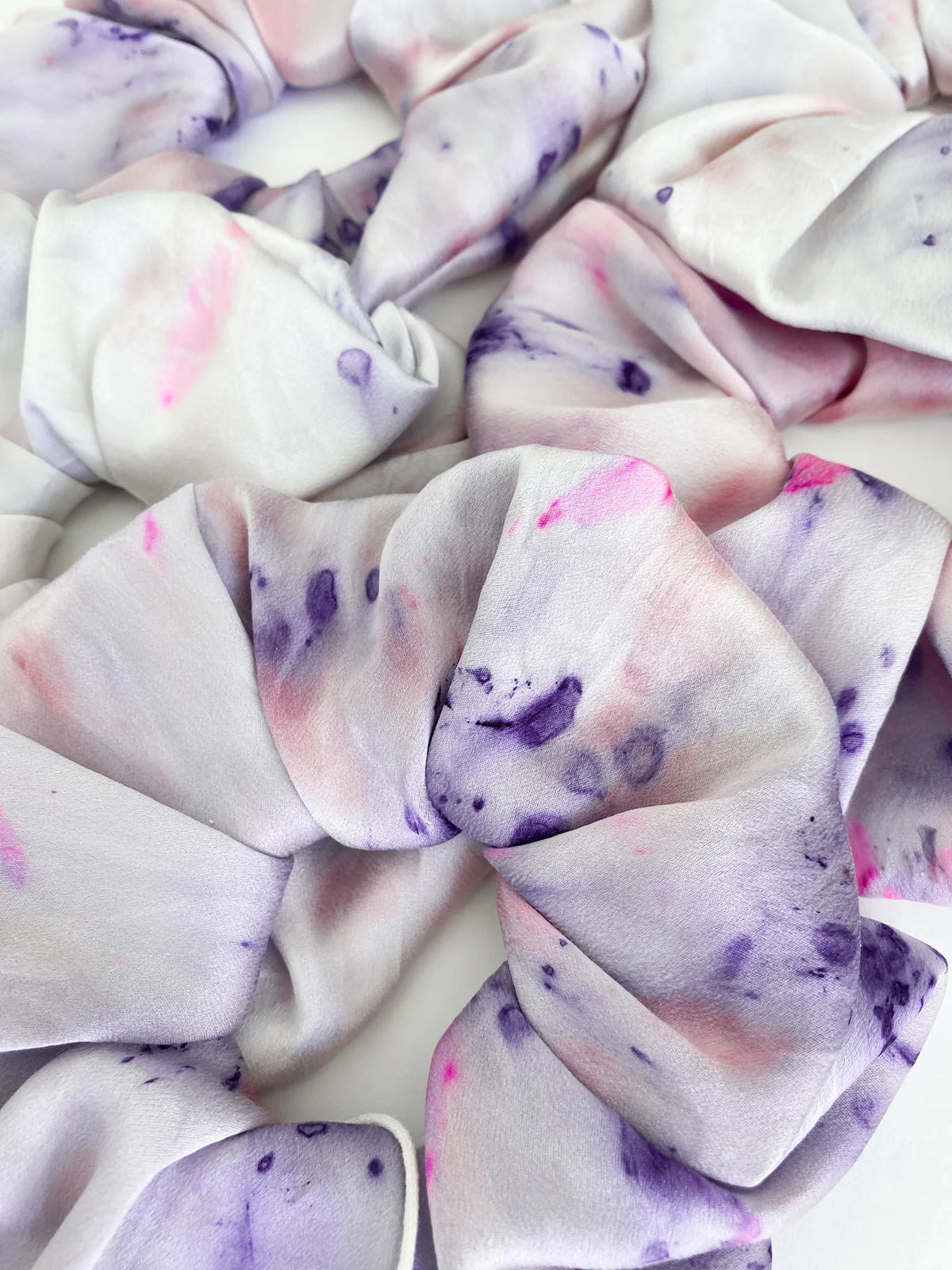 Botanically Dyed Silk Scrunchies