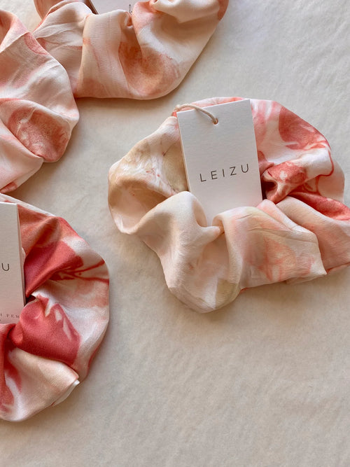 Botanically Dyed Silk Scrunchies