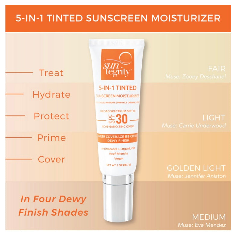 5-in-1 Tinted Sunscreen Moisturizer SPF 30