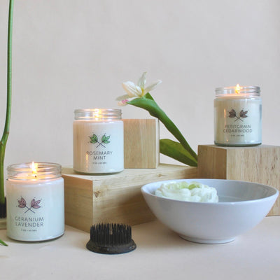 Geranium Lavender Soy Candle