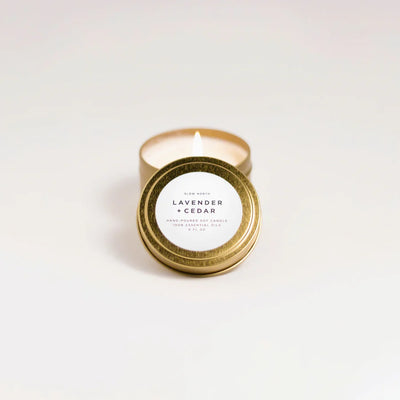 Small Gold Tin Candle “Will You Marry Me?”
