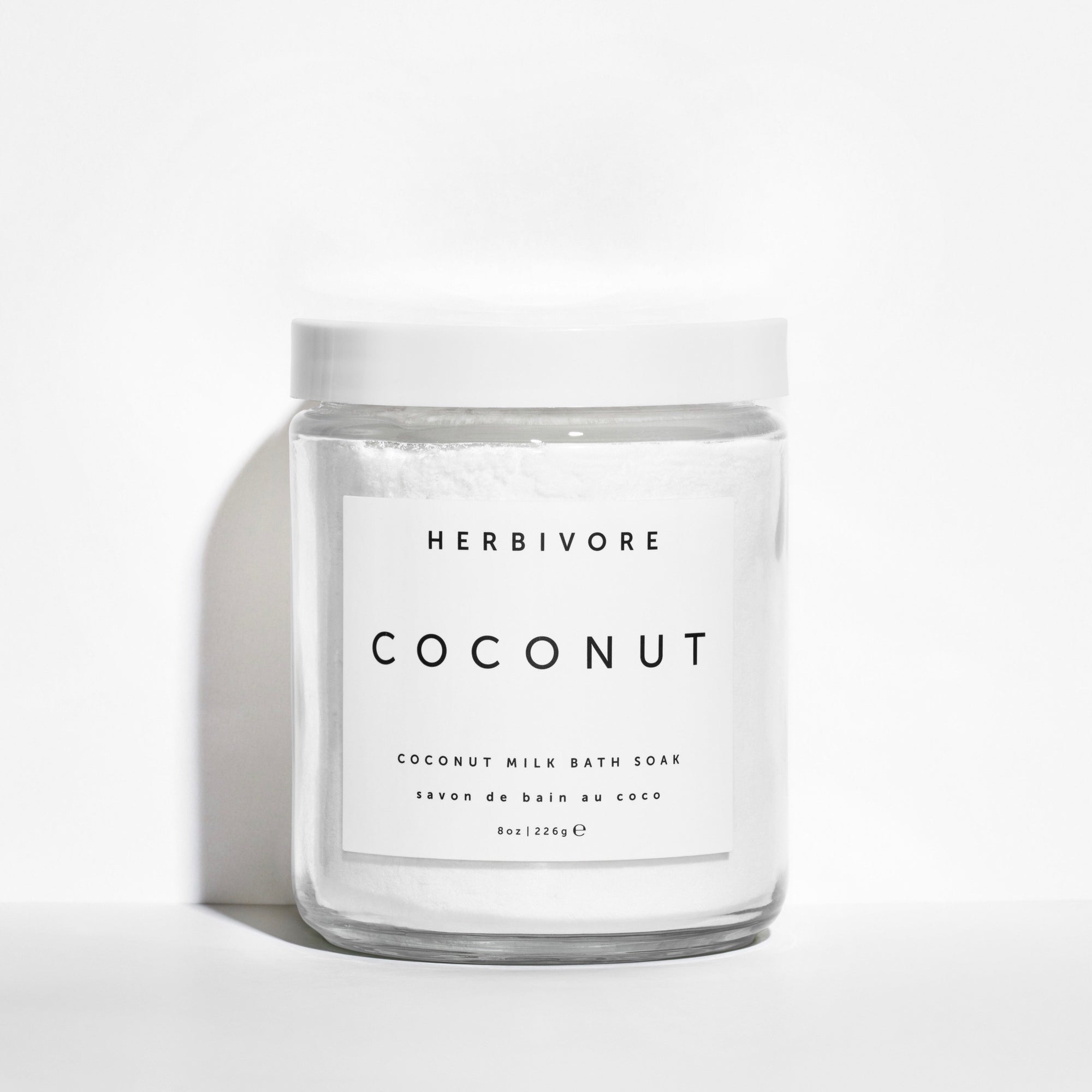  HERBIVORE Coconut Milk Bath Soak – Skin Hydrating & Softening,  Soothing Light Coconut Scent, Vegan, 8 oz : Beauty & Personal Care